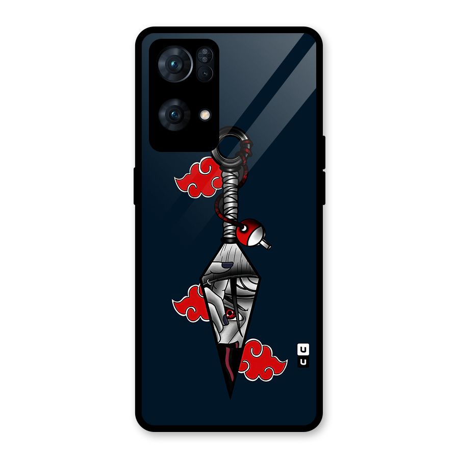 Itachi Kunai Naruto Glass Back Case for Oppo Reno7 Pro 5G