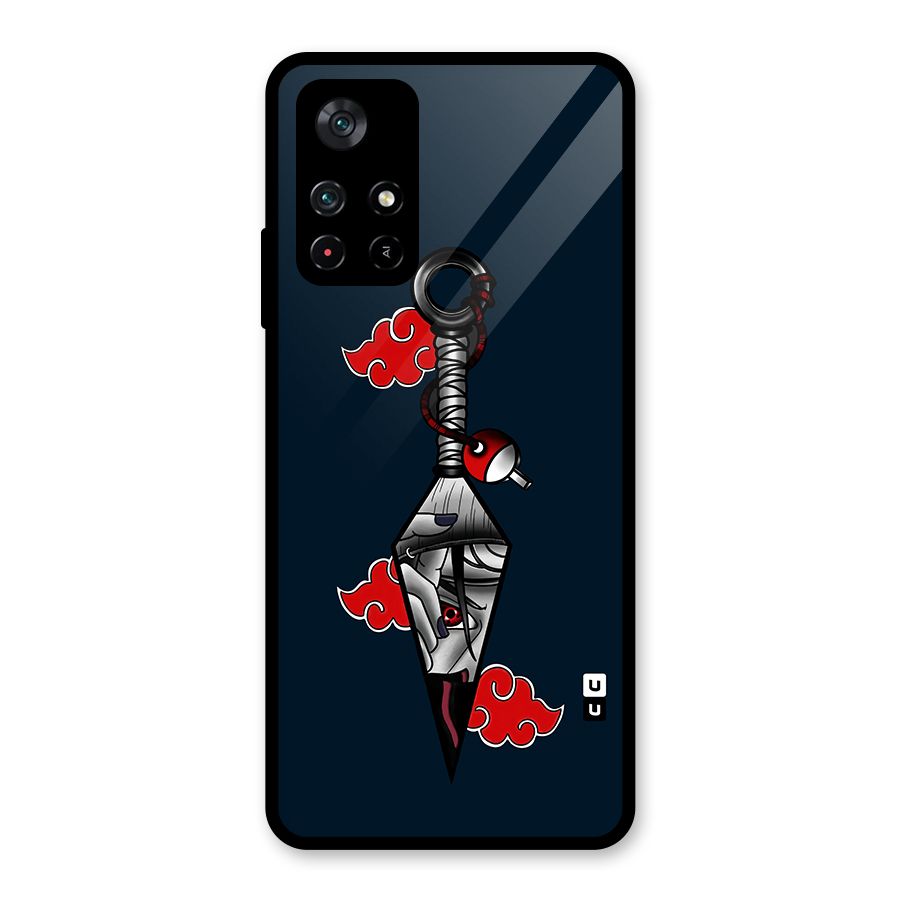 Itachi Kunai Naruto Glass Back Case for Poco M4 Pro 5G