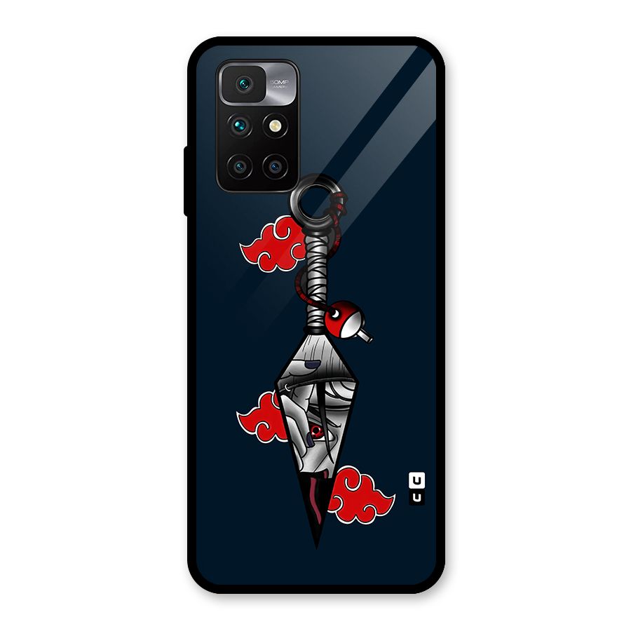 Itachi Kunai Naruto Glass Back Case for Redmi 10 Prime