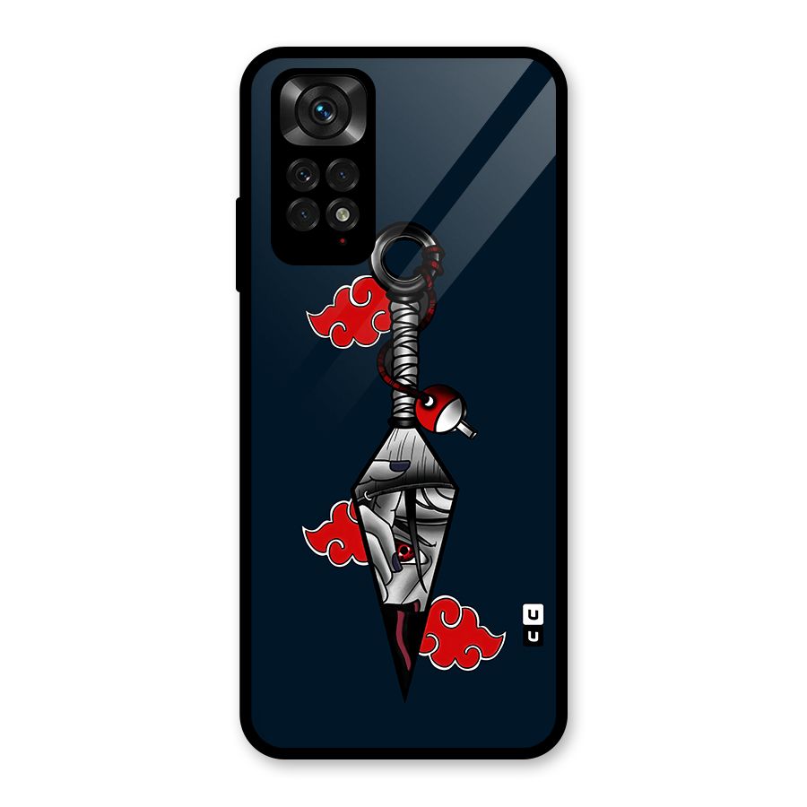 Itachi Kunai Naruto Glass Back Case for Redmi Note 11