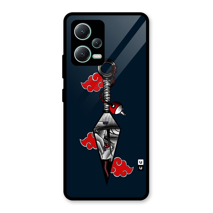 Itachi Kunai Naruto Glass Back Case for Redmi Note 12 5G