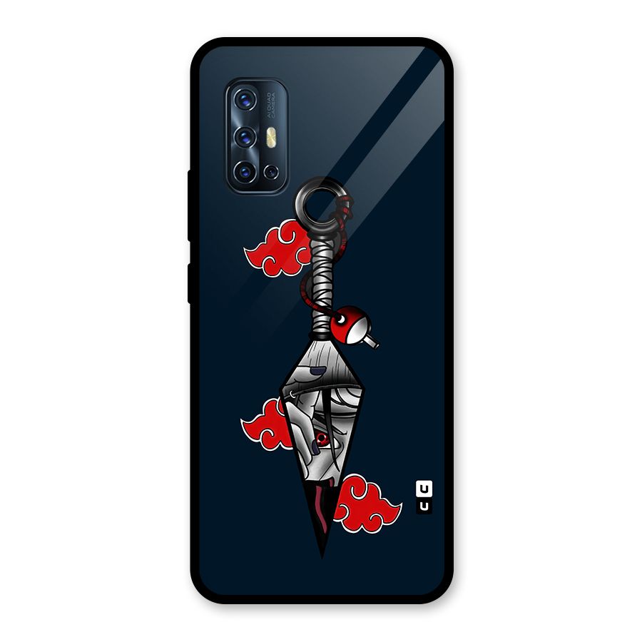 Itachi Kunai Naruto Glass Back Case for Vivo V17