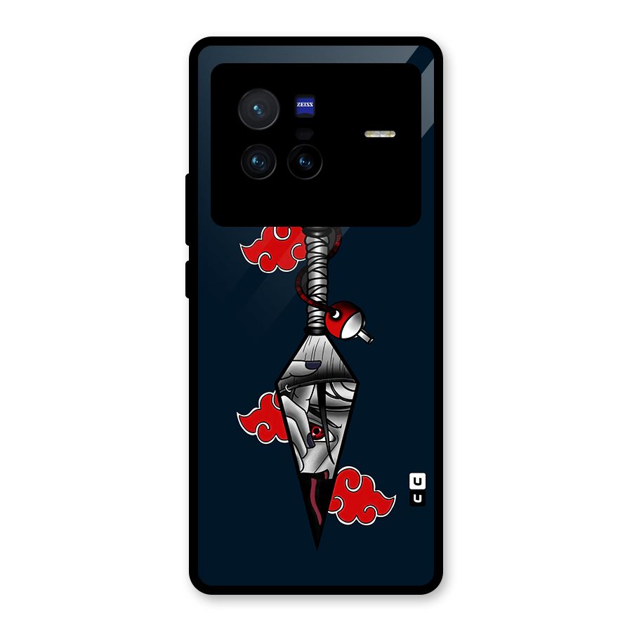 Itachi Kunai Naruto Glass Back Case for Vivo X80