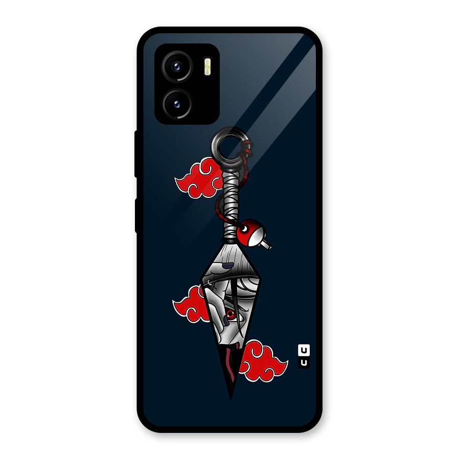 Itachi Kunai Naruto Glass Back Case for Vivo Y15s