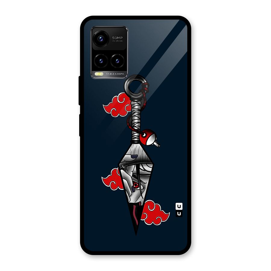 Itachi Kunai Naruto Glass Back Case for Vivo Y33s