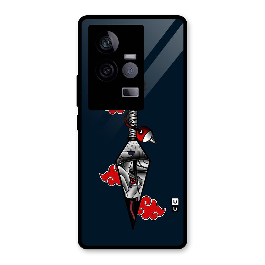 Itachi Kunai Naruto Glass Back Case for Vivo iQOO 11 5G