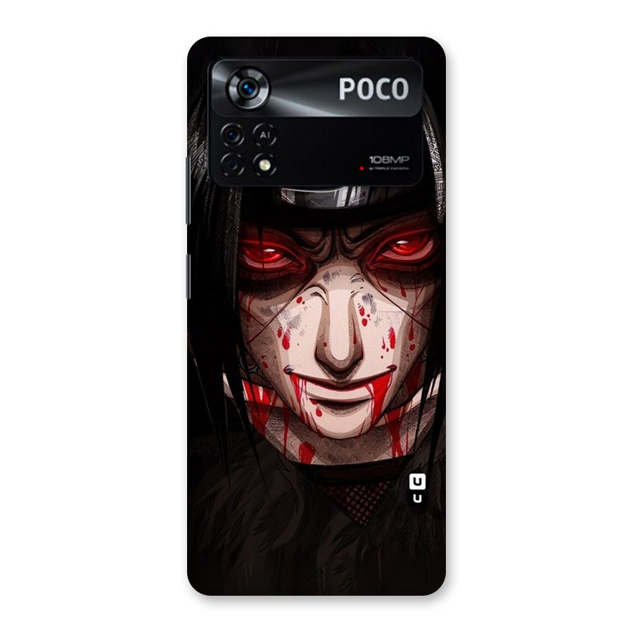 Itachi Uchiha Red Eyes Back Case for Poco X4 Pro 5G