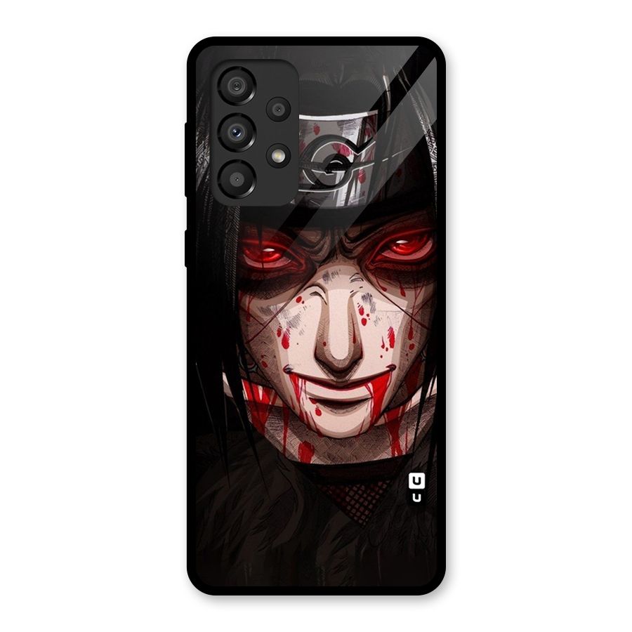 Itachi Uchiha Red Eyes Glass Back Case for Galaxy A33 5G