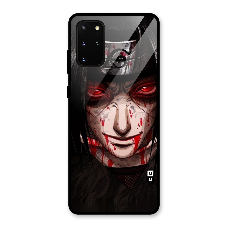 Itachi Uchiha Red Eyes Glass Back Case for Galaxy S20 Plus