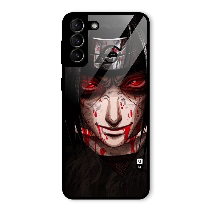 Itachi Uchiha Red Eyes Glass Back Case for Galaxy S21 Plus