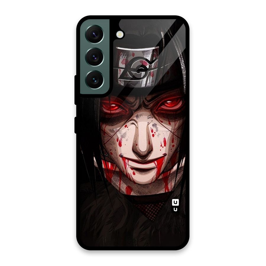 Itachi Uchiha Red Eyes Glass Back Case for Galaxy S22 5G