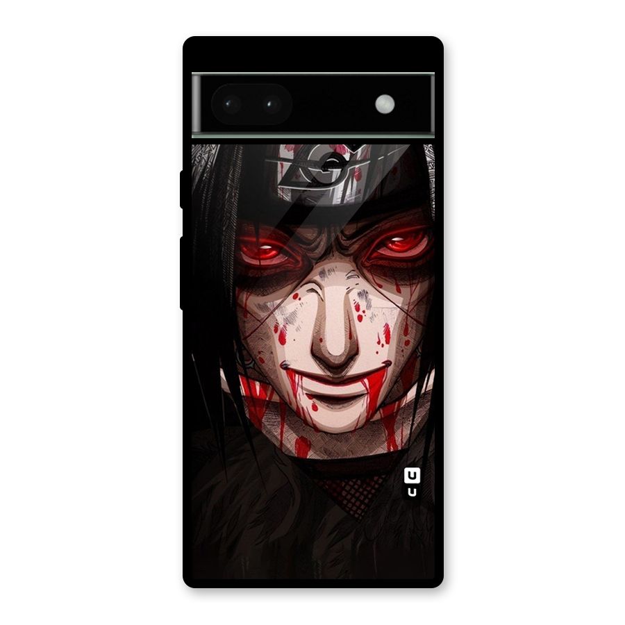 Itachi Uchiha Red Eyes Glass Back Case for Google Pixel 6a