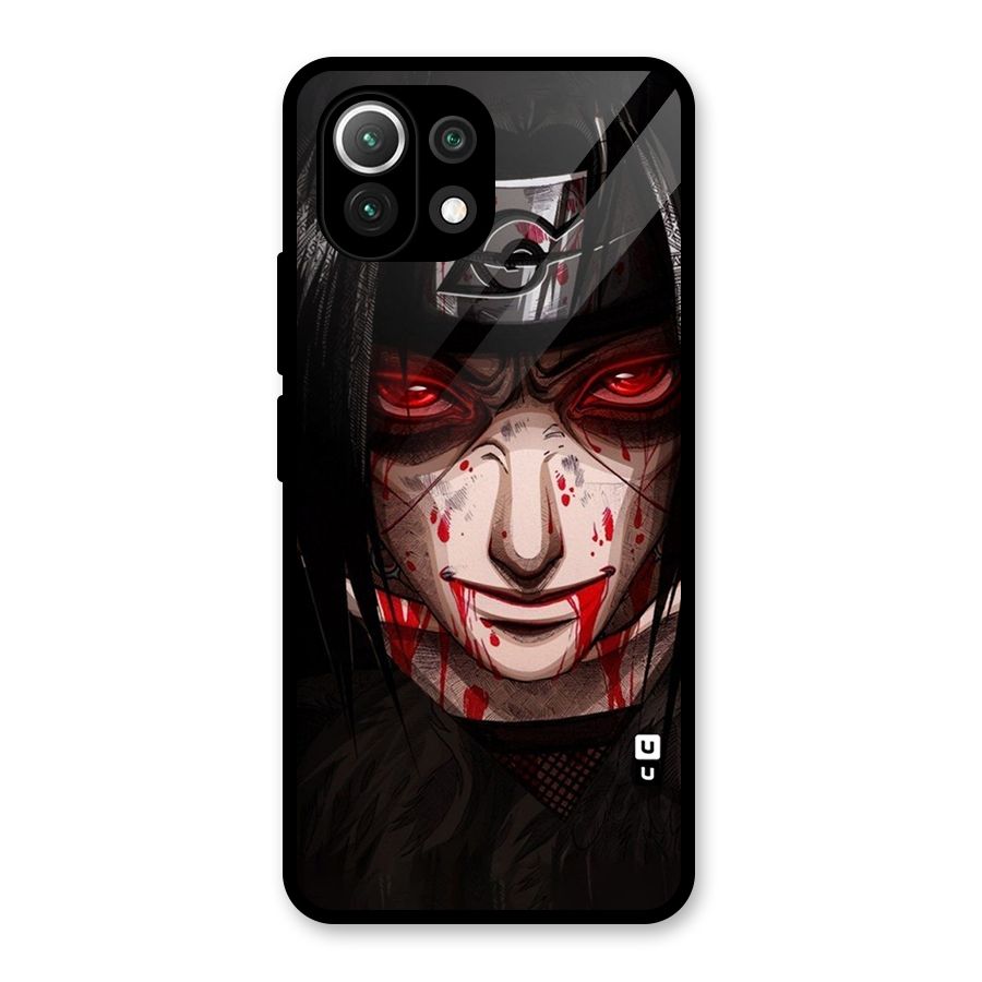 Itachi Uchiha Red Eyes Glass Back Case for Mi 11 Lite