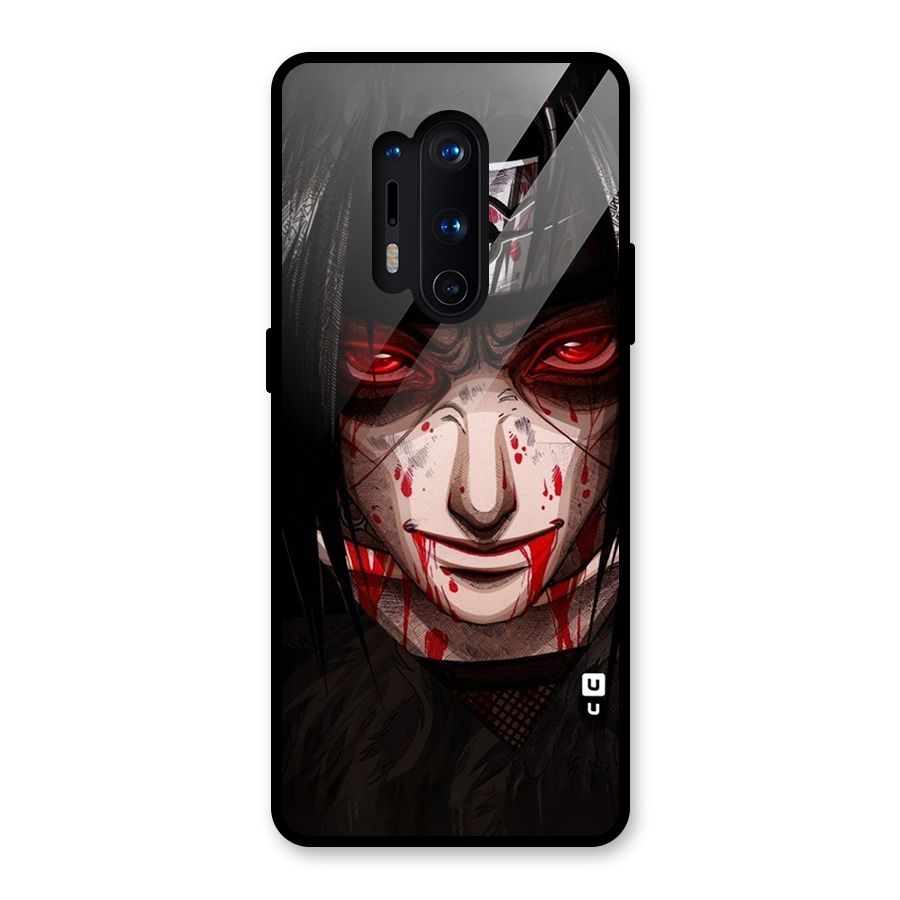 Itachi Uchiha Red Eyes Glass Back Case for OnePlus 8 Pro