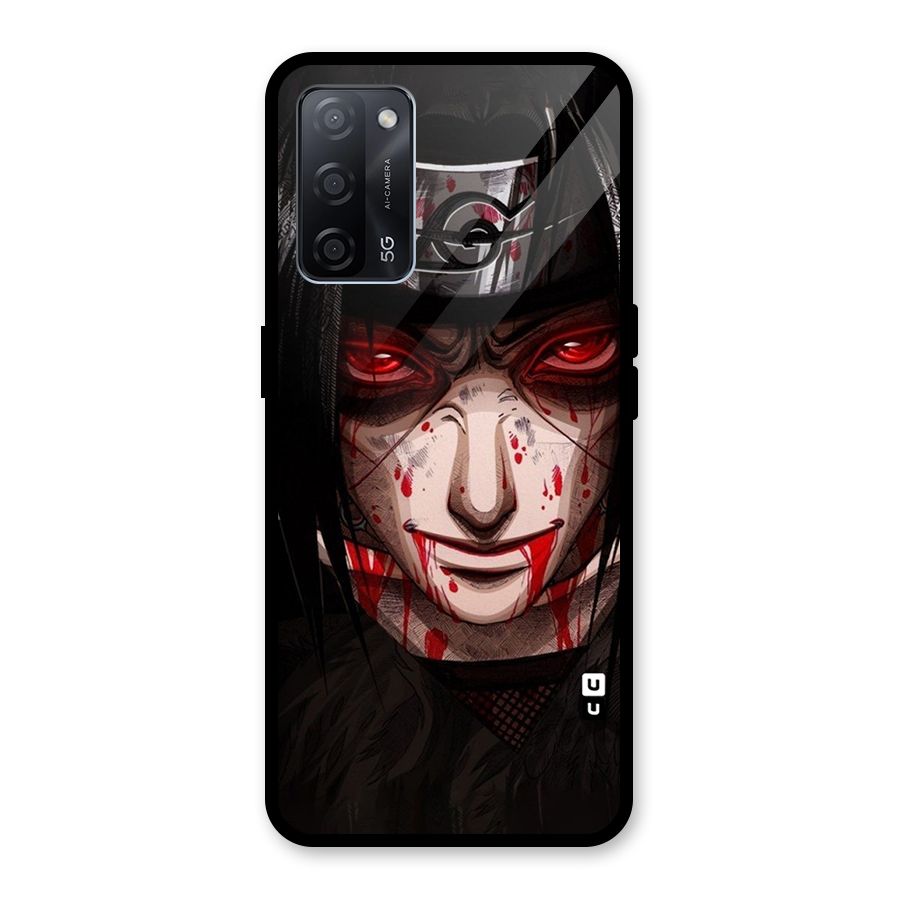 Itachi Uchiha Red Eyes Glass Back Case for Oppo A53s 5G
