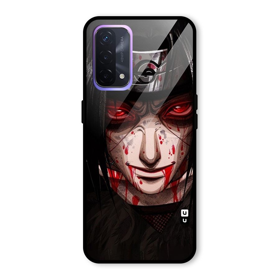 Itachi Uchiha Red Eyes Glass Back Case for Oppo A74 5G