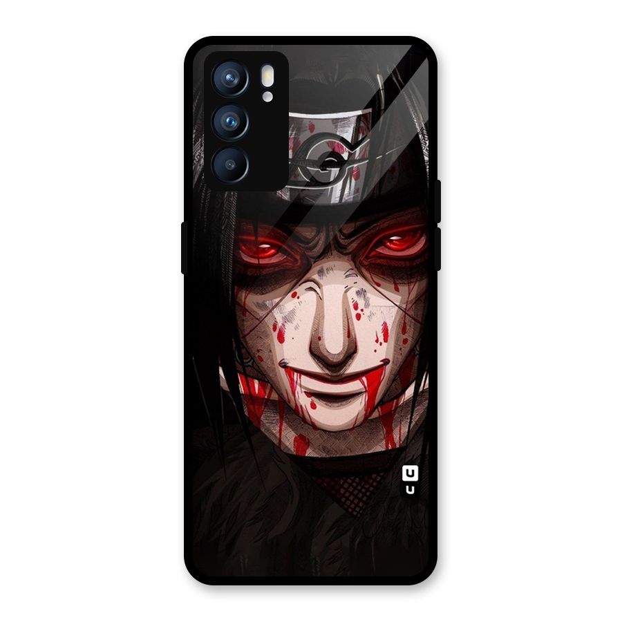Itachi Uchiha Red Eyes Glass Back Case for Oppo Reno6 5G