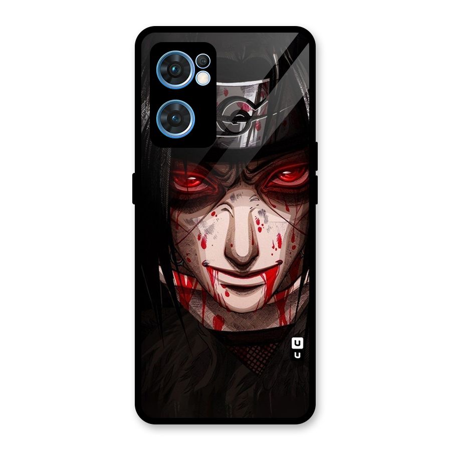 Itachi Uchiha Red Eyes Glass Back Case for Oppo Reno7 5G