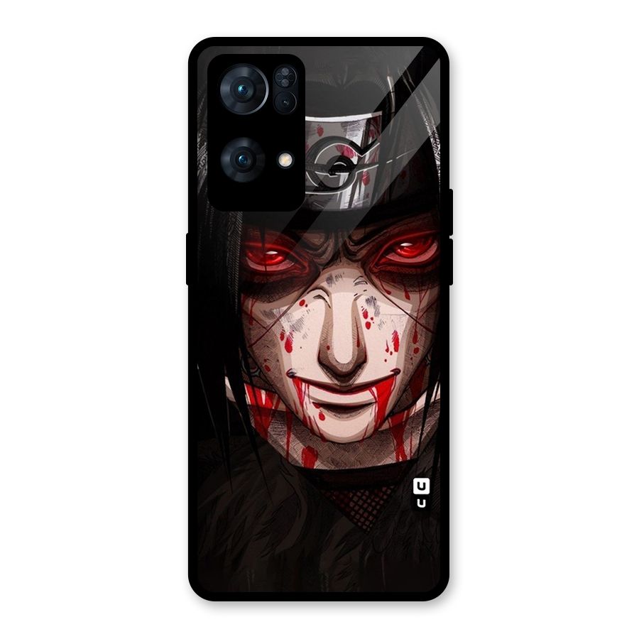 Itachi Uchiha Red Eyes Glass Back Case for Oppo Reno7 Pro 5G