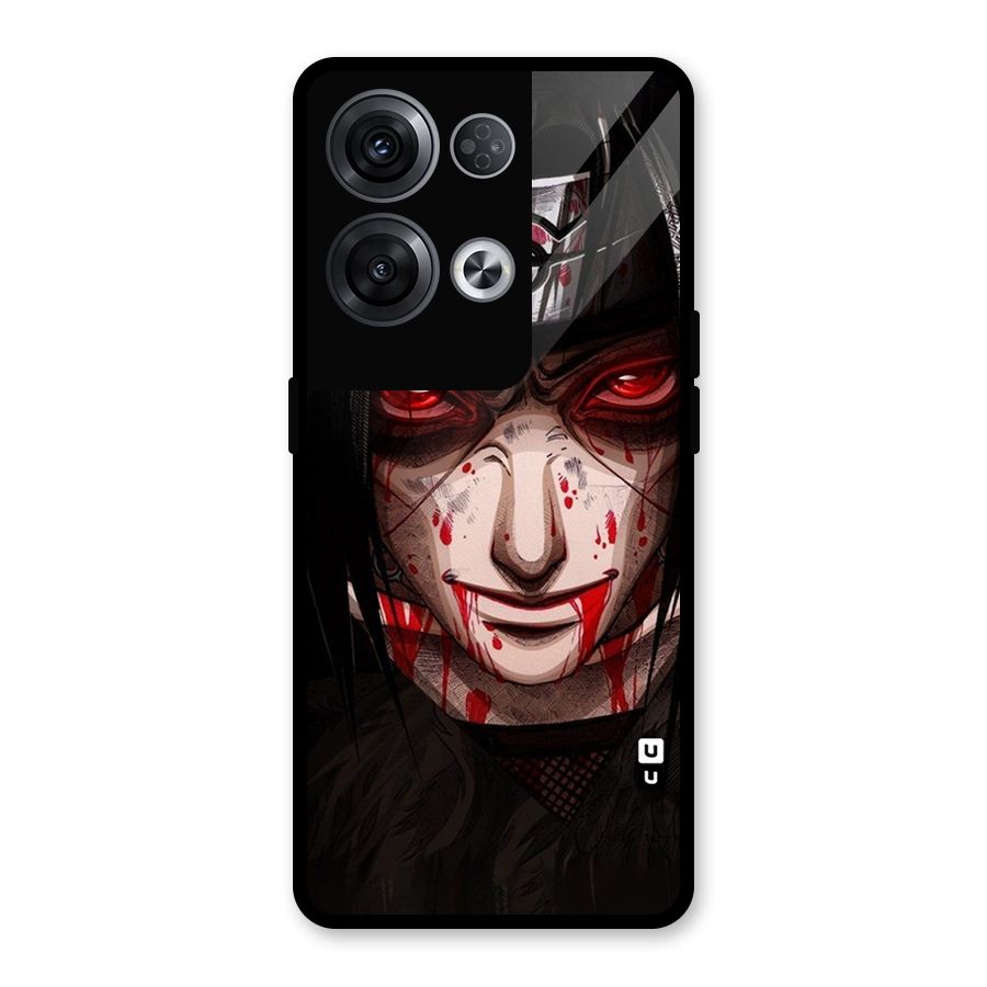 Itachi Uchiha Red Eyes Glass Back Case for Oppo Reno8 Pro 5G