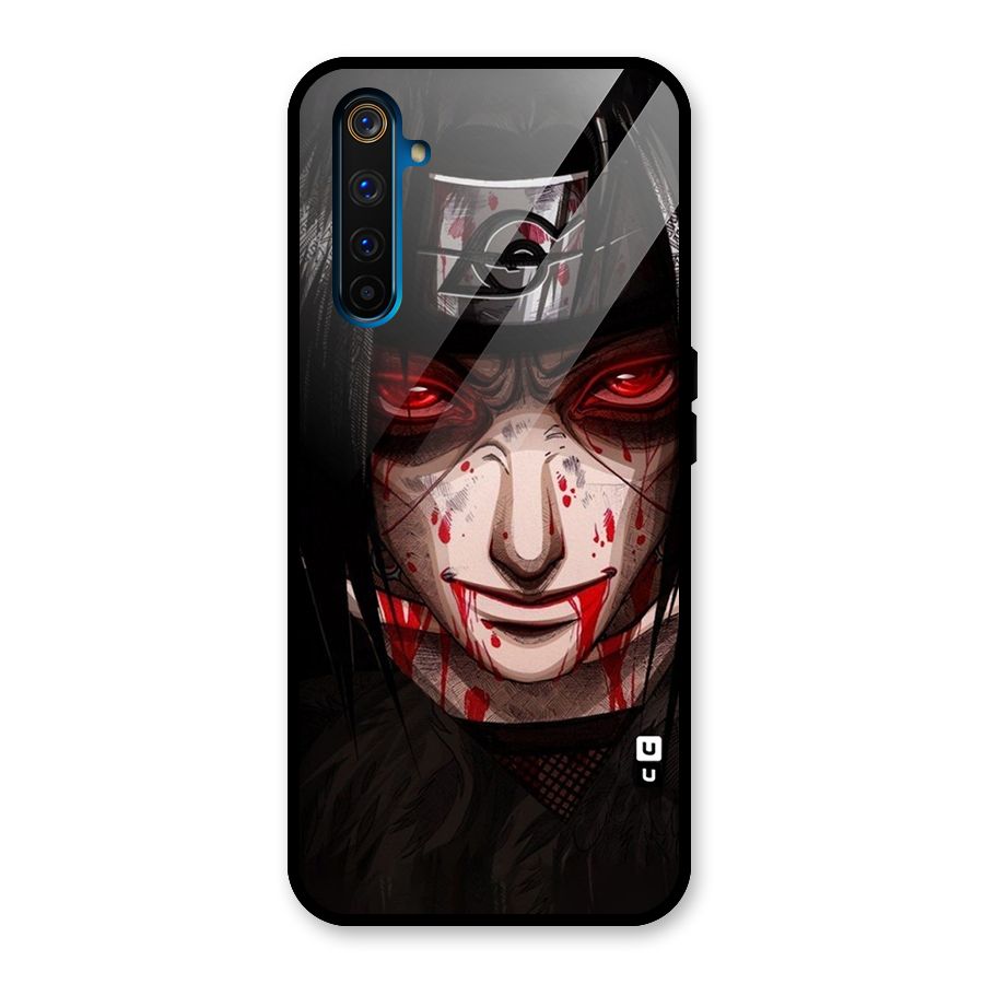 Itachi Uchiha Red Eyes Glass Back Case for Realme 6 Pro