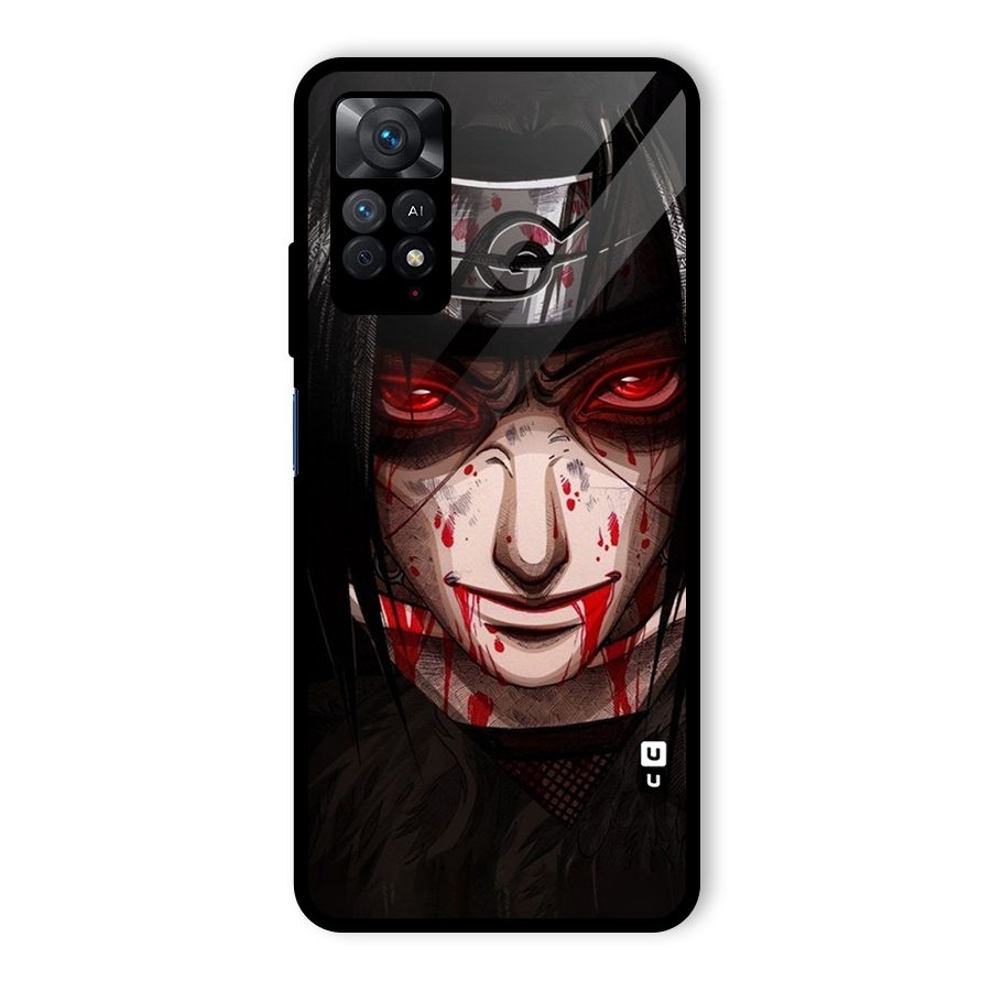 Itachi Uchiha Red Eyes Glass Back Case for Redmi Note 11 Pro Plus 5G