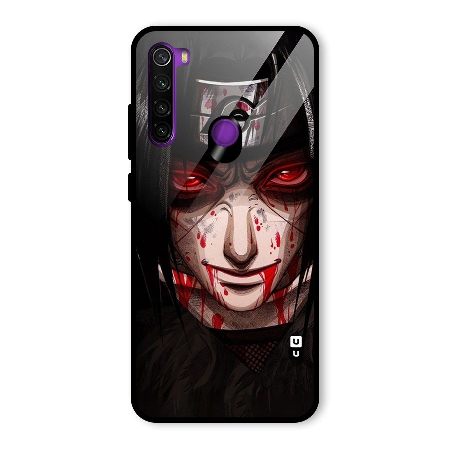 Itachi Uchiha Red Eyes Glass Back Case for Redmi Note 8