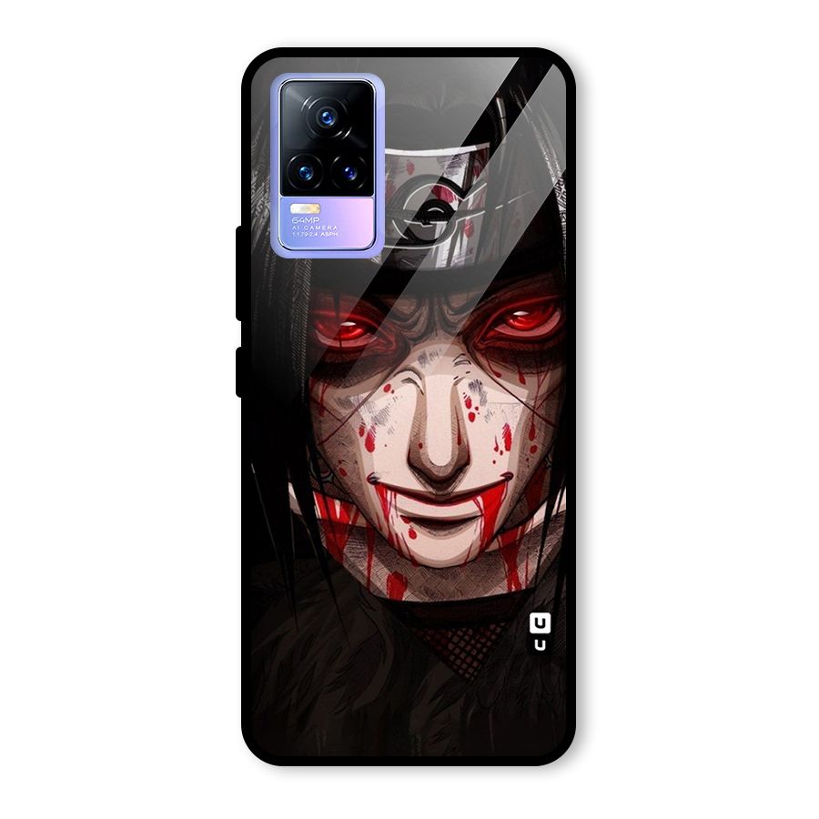 Itachi Uchiha Red Eyes Glass Back Case for Vivo Y73