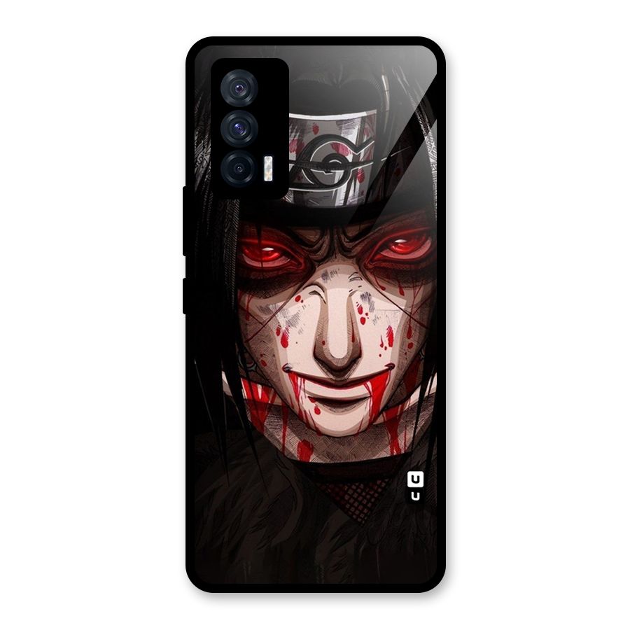 Itachi Uchiha Red Eyes Glass Back Case for Vivo iQOO 7 5G