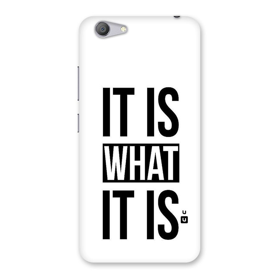 Itis What Itis Back Case for Vivo Y53