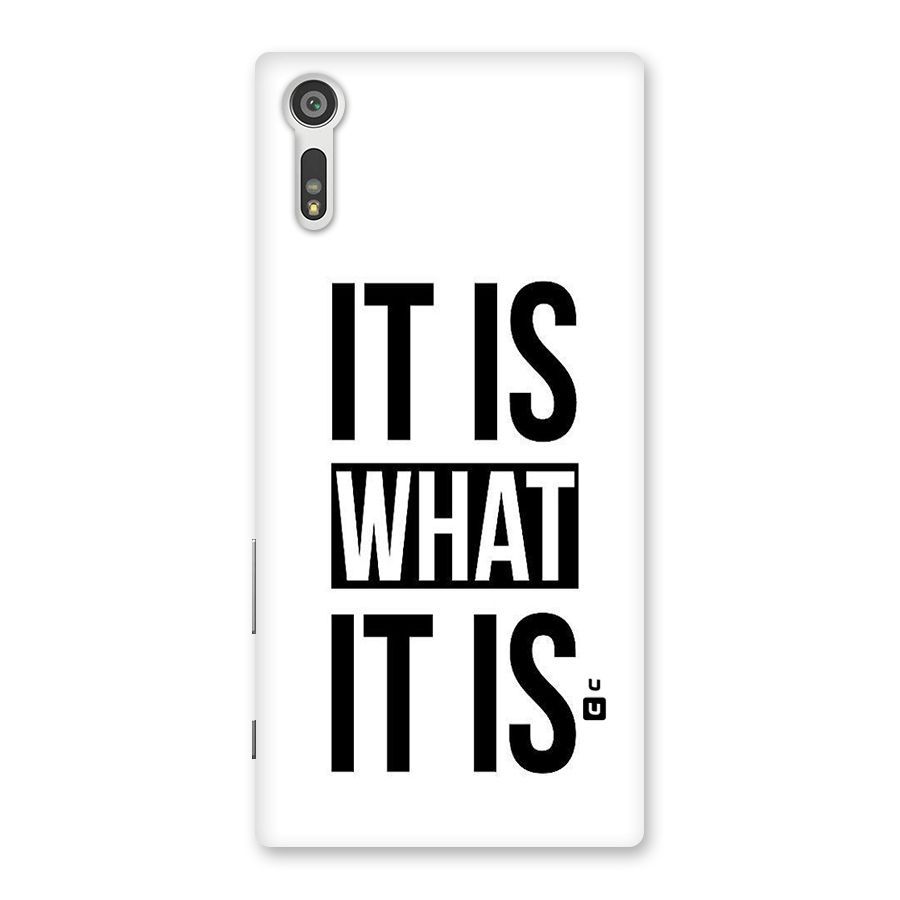Itis What Itis Back Case for Xperia XZ