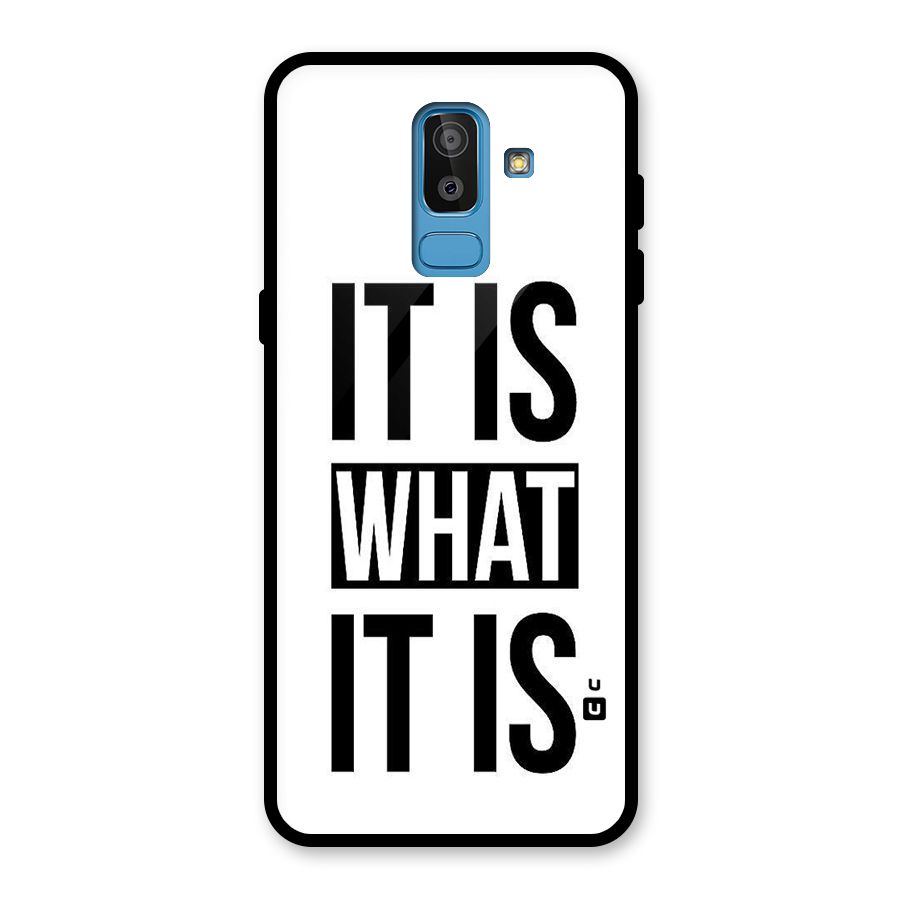 Itis What Itis Glass Back Case for Galaxy J8