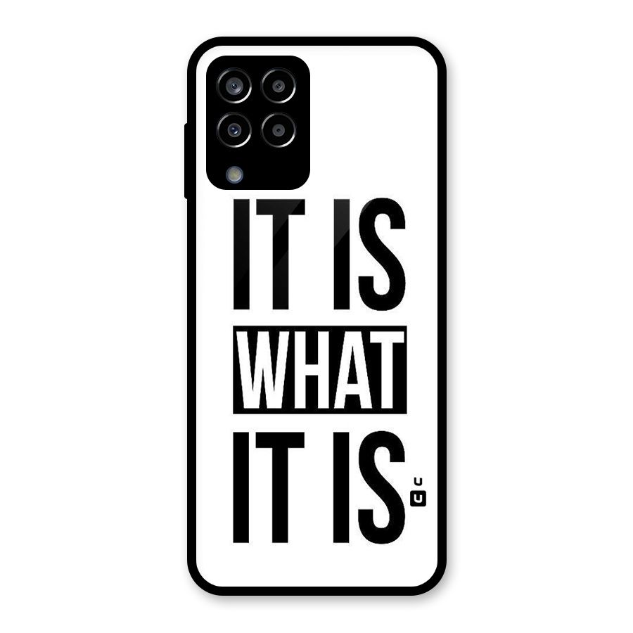 Itis What Itis Glass Back Case for Galaxy M33