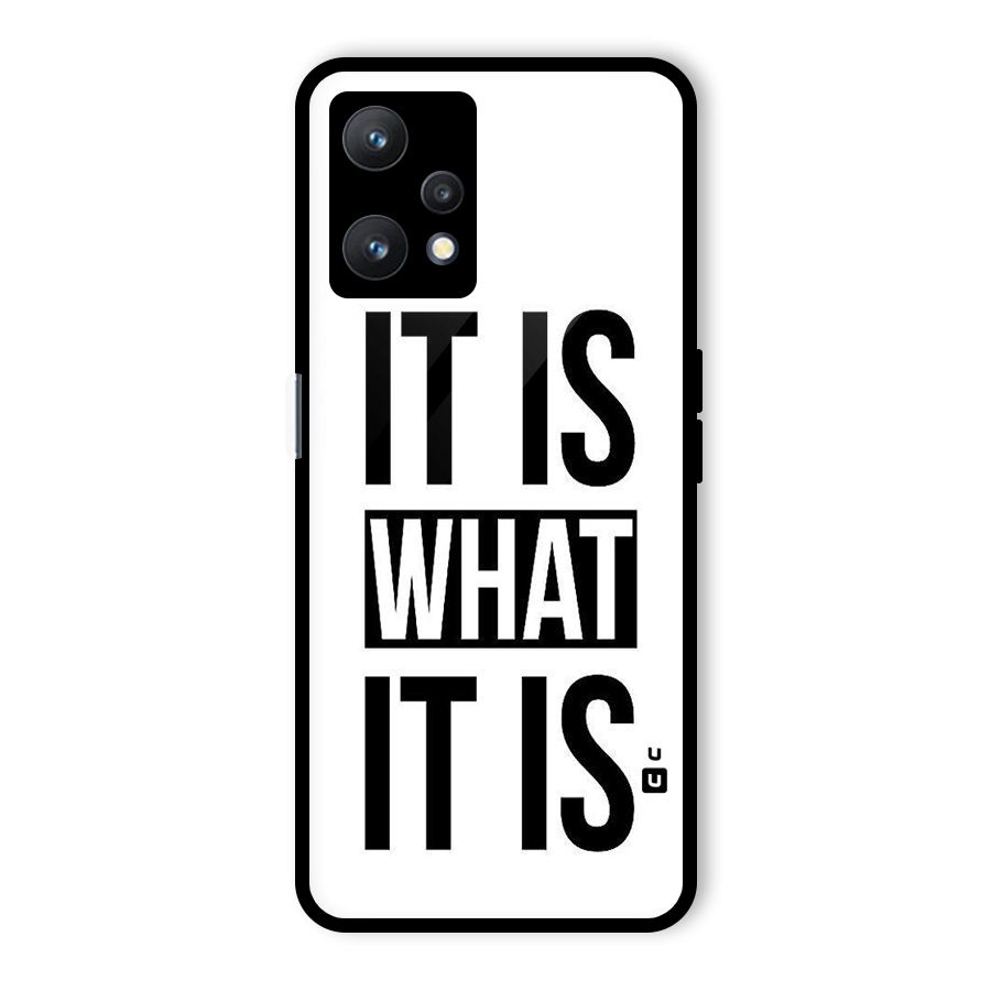 Itis What Itis Glass Back Case for Realme 9 Pro 5G