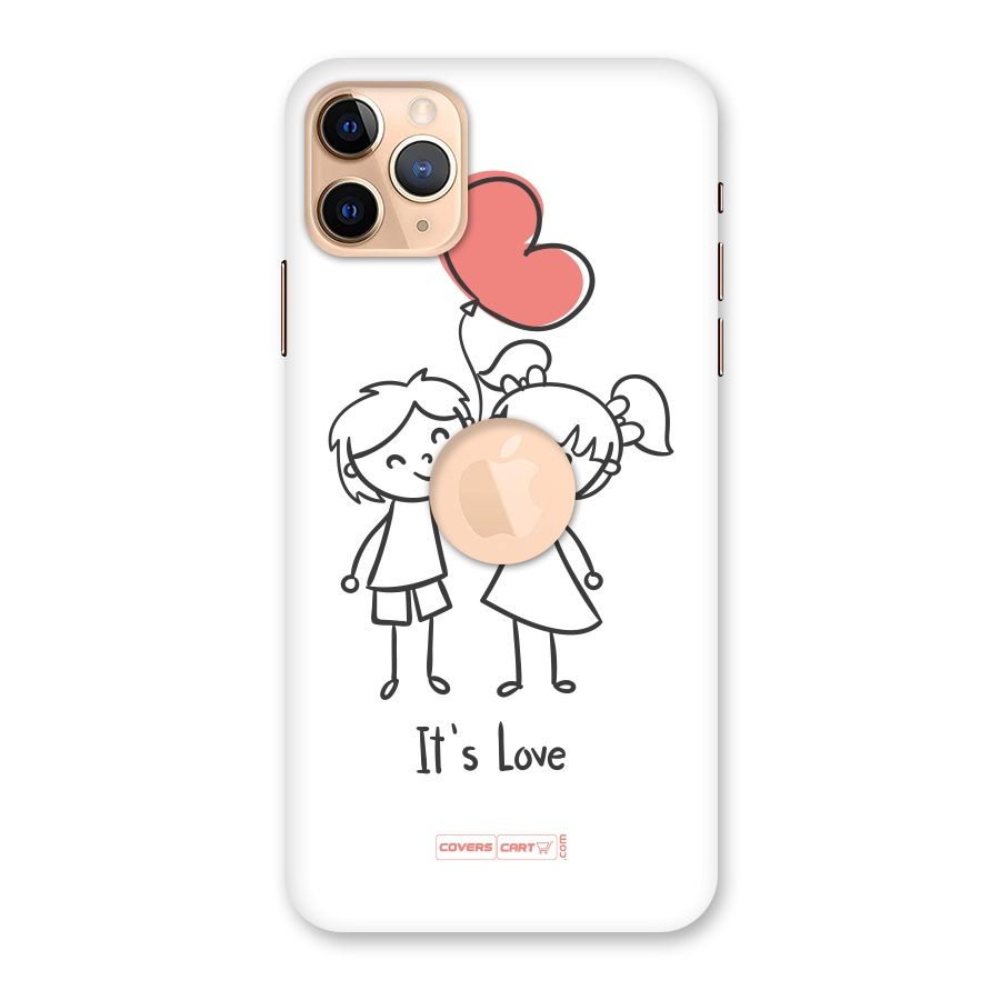 Its Love Back Case for iPhone 11 Pro Max Logo Cut