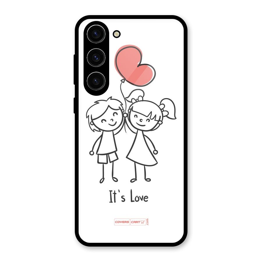 Its Love Glass Back Case for Galaxy S23 Plus