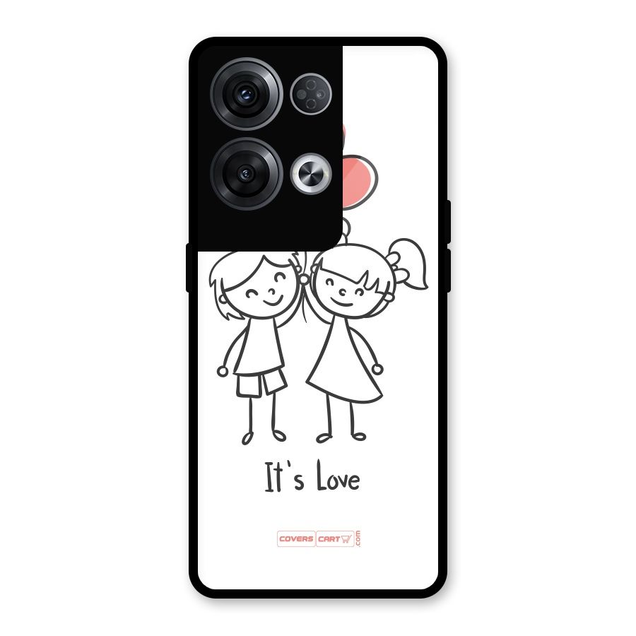 Its Love Glass Back Case for Oppo Reno8 Pro 5G