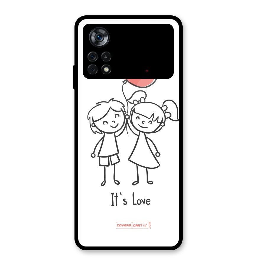 Its Love Glass Back Case for Poco X4 Pro 5G