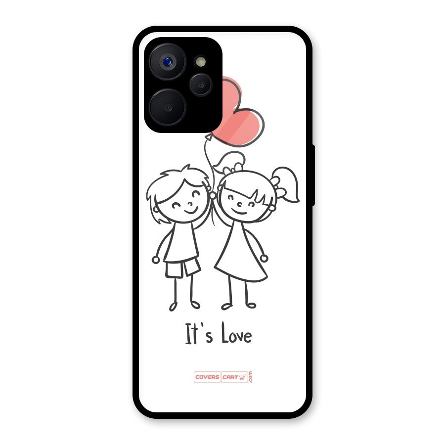 Its Love Glass Back Case for Realme 9i 5G