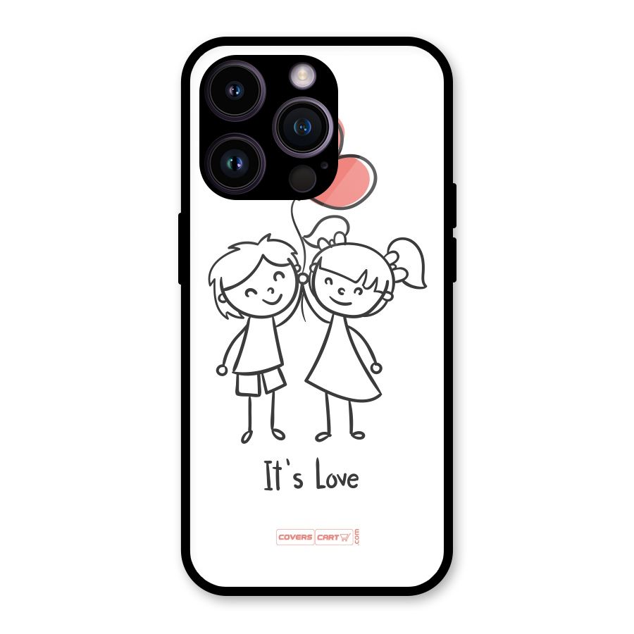 Its Love Glass Back Case for iPhone 14 Pro