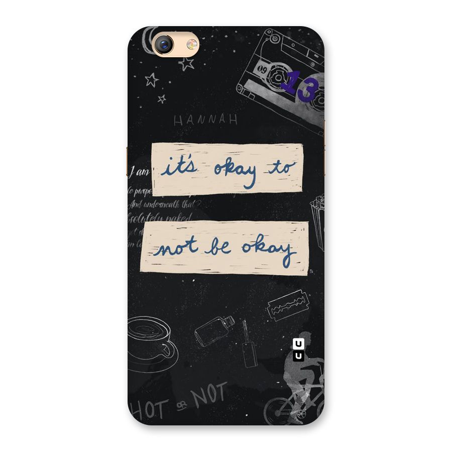 Its Okay Back Case for Oppo F3 Plus