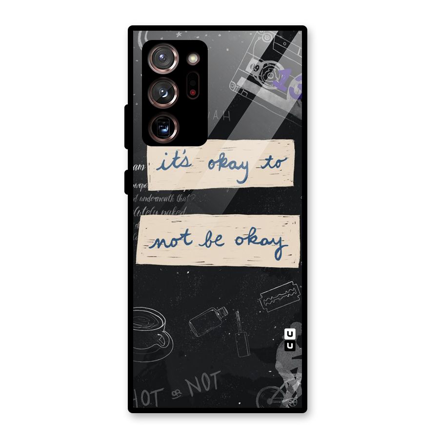 Its Okay Glass Back Case for Galaxy Note 20 Ultra 5G