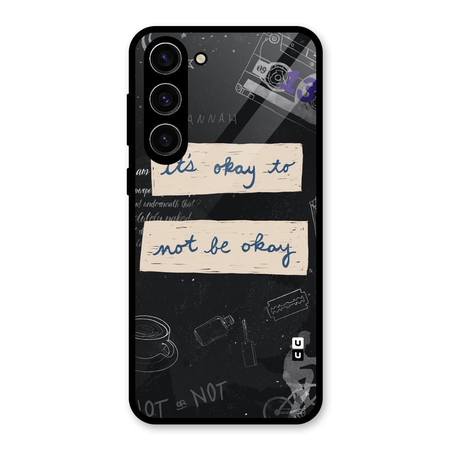 Its Okay Glass Back Case for Galaxy S23 Plus