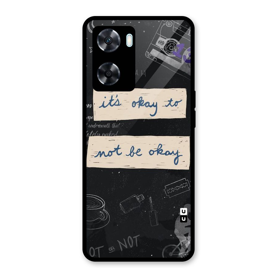 Its Okay Glass Back Case for Oppo A77