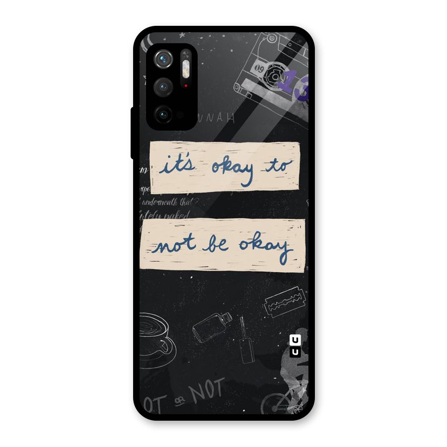 Its Okay Glass Back Case for Poco M3 Pro 5G