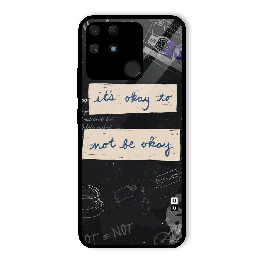 Its Okay Glass Back Case for Realme Narzo 50A