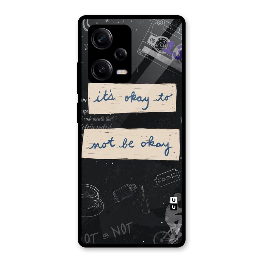 Its Okay Glass Back Case for Redmi Note 12 Pro