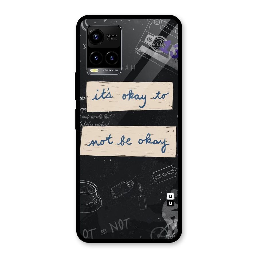 Its Okay Glass Back Case for Vivo Y21A