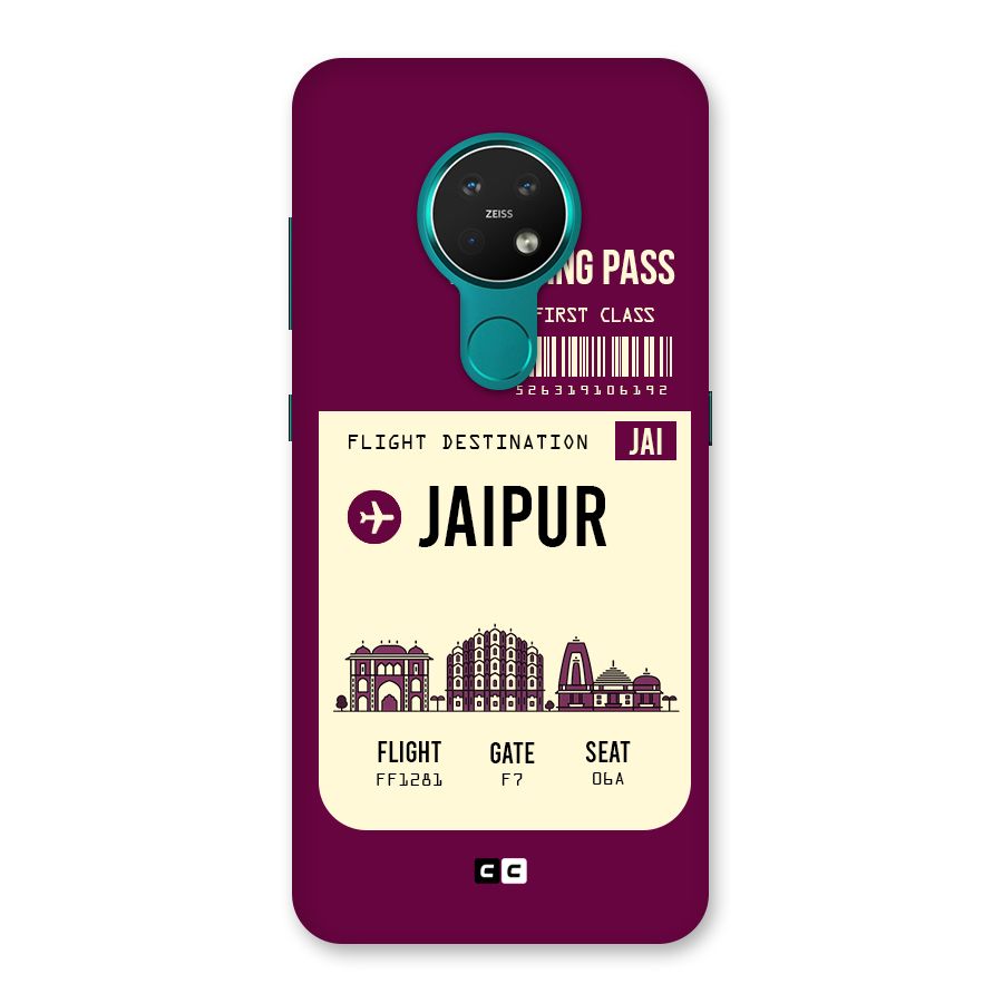 Jaipur Boarding Pass Back Case for Nokia 7.2