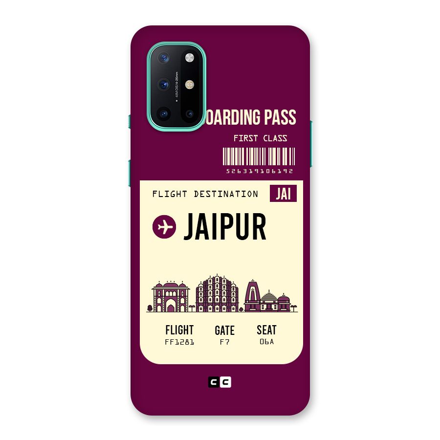 Jaipur Boarding Pass Back Case for OnePlus 8T